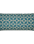 Outdoor Marquee Lumbar Pillow - Turquoise - LOOMLAN - D.V. Kap - Outdoor Pillows