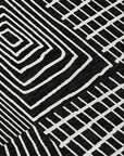 LOOMLAN Rugs Owen Black Washable Indoor-Outdoor Rug