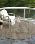 LOOMLAN Rugs Owen Brown Washable Indoor-Outdoor Rug