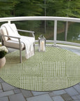 LOOMLAN Rugs Owen Green Washable Indoor-Outdoor Rug