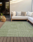 LOOMLAN Rugs Owen Green Washable Indoor-Outdoor Rug