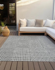 LOOMLAN Rugs Owen Grey Washable Indoor-Outdoor Rug