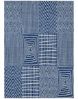 LOOMLAN Rugs Owen Navy Washable Indoor-Outdoor Rug
