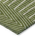 LOOMLAN Rugs Owen Olive Washable Indoor-Outdoor Rug
