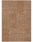 LOOMLAN Rugs Owen Orange Washable Indoor-Outdoor Rug