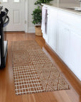 LOOMLAN Rugs Owen Orange Washable Indoor-Outdoor Rug
