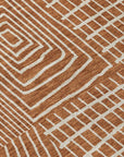 LOOMLAN Rugs Owen Orange Washable Indoor-Outdoor Rug