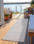 LOOMLAN Rugs Owen Silver Washable Indoor-Outdoor Rug