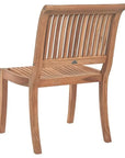 Palm 5 - Piece Round Teak Outdoor Dining Set - LOOMLAN - HiTeak - Outdoor Dining Sets