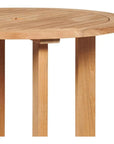 Palm Round Outdoor Bar Height Bistro Table - LOOMLAN - HiTeak - Outdoor Coffee Tables