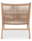 Moe's Home Palma Teak Weather-Resistant Outdoor Lounge Chair