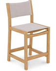 Pearl Teak Outdoor Counter Height Stool - LOOMLAN - HiTeak - Outdoor Counter Stools