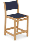 Pearl Teak Outdoor Counter Height Stool - LOOMLAN - HiTeak - Outdoor Counter Stools