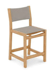 Pearl Teak Outdoor Counter Height Stool - LOOMLAN - HiTeak - Outdoor Counter Stools