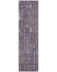 LOOMLAN Rugs Percy Purple Washable Indoor-Outdoor Rug