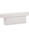 Seasonal Living Perpetual T-Bench – White Outdoor Bench