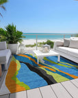 LOOMLAN Rugs Petala Denim Washable Indoor-Outdoor Rug