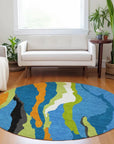 LOOMLAN Rugs Petala Denim Washable Indoor-Outdoor Rug