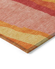 LOOMLAN Rugs Petala Pink Washable Indoor-Outdoor Rug