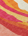 LOOMLAN Rugs Petala Pink Washable Indoor-Outdoor Rug