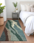 LOOMLAN Rugs Petala Sage Washable Indoor-Outdoor Rug