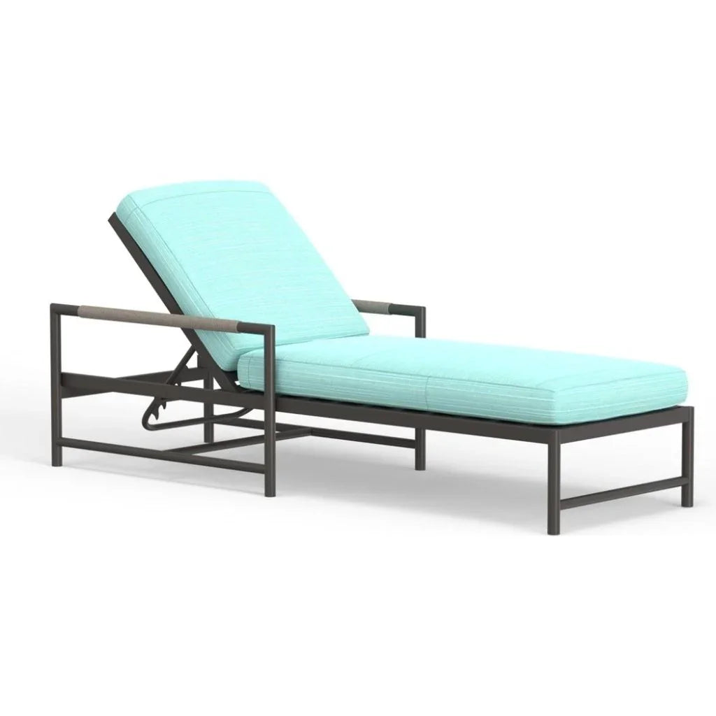 Pietra Adjustable Backrest Outdoor Chaise - LOOMLAN - Sunset West - Outdoor Chaises