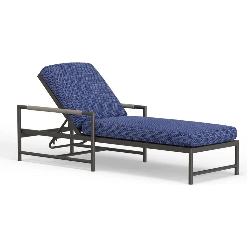 Pietra Adjustable Backrest Outdoor Chaise - LOOMLAN - Sunset West - Outdoor Chaises