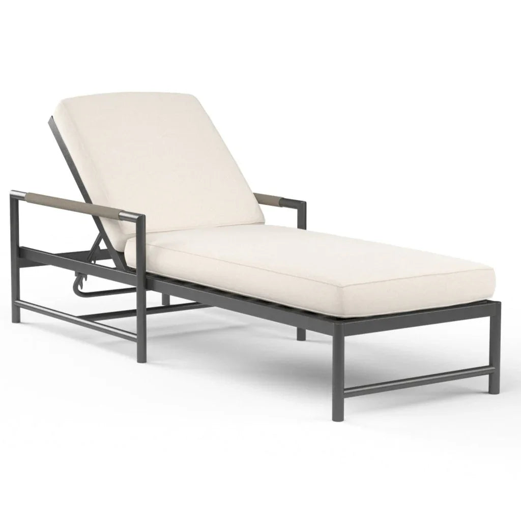 Pietra Adjustable Backrest Outdoor Chaise - LOOMLAN - Sunset West - Outdoor Chaises