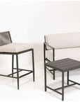 Pietra Sunbrella Comfort Outdoor Bar Stool - LOOMLAN - Sunset West - Outdoor Bar Stools