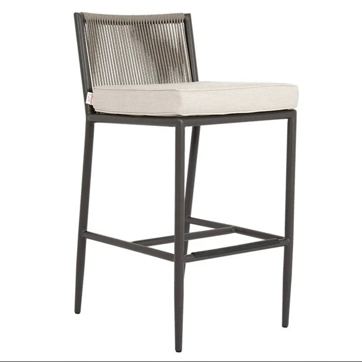 Pietra Sunbrella Comfort Outdoor Bar Stool - LOOMLAN - Sunset West - Outdoor Bar Stools
