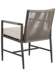 Pietra Sunbrella Outdoor Dining Arm Chair 2PC - LOOMLAN - Sunset West - Outdoor Dining Chairs