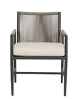 Pietra Sunbrella Outdoor Dining Arm Chair 2PC - LOOMLAN - Sunset West - Outdoor Dining Chairs