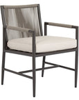 Pietra Sunbrella Outdoor Dining Arm Chair 2PC - LOOMLAN - Sunset West - Outdoor Dining Chairs
