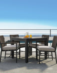 Pietra Sunbrella Outdoor Dining Chair 2PC - LOOMLAN - Sunset West - Outdoor Dining Chairs