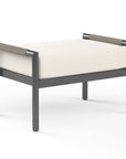 Pietra Sunbrella Outdoor Ottoman - LOOMLAN - Sunset West - Outdoor Ottomans