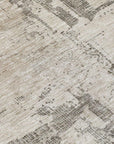 LOOMLAN Rugs Pliora Ivory Washable Indoor-Outdoor Rug