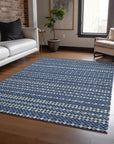 Prismine Blue Washable Indoor - Outdoor Rug - LOOMLAN - LOOMLAN Rugs - Outdoor Rugs