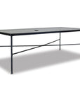 Provence Glass Top Outdoor Dining Table - LOOMLAN - Sunset West - Outdoor Dining Tables