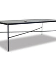 Provence Glass Top Outdoor Dining Table - LOOMLAN - Sunset West - Outdoor Dining Tables