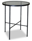 Provence Iron Round Outdoor Pub Table - LOOMLAN - Sunset West - Outdoor Counter Tables
