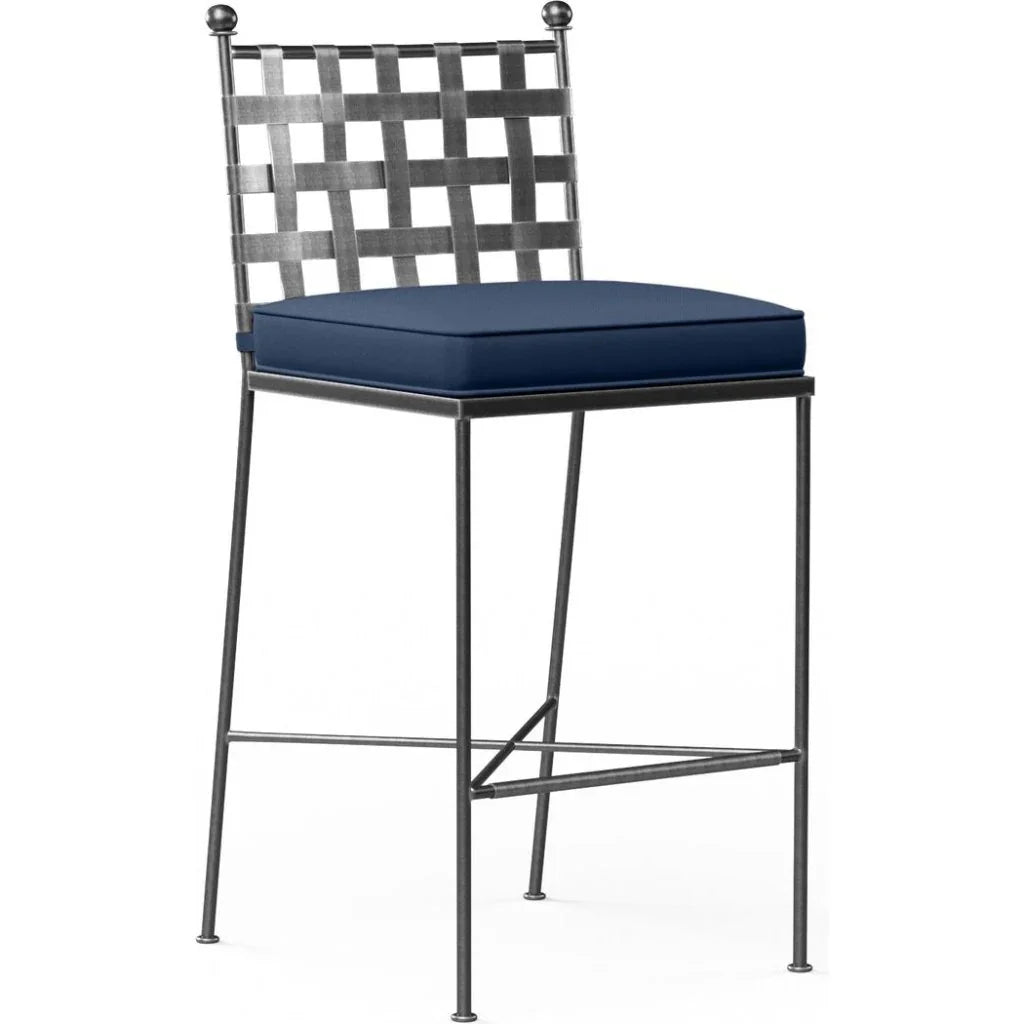 Provence Sunbrella Outdoor Bar Stool - LOOMLAN - Sunset West - Outdoor Bar Stools
