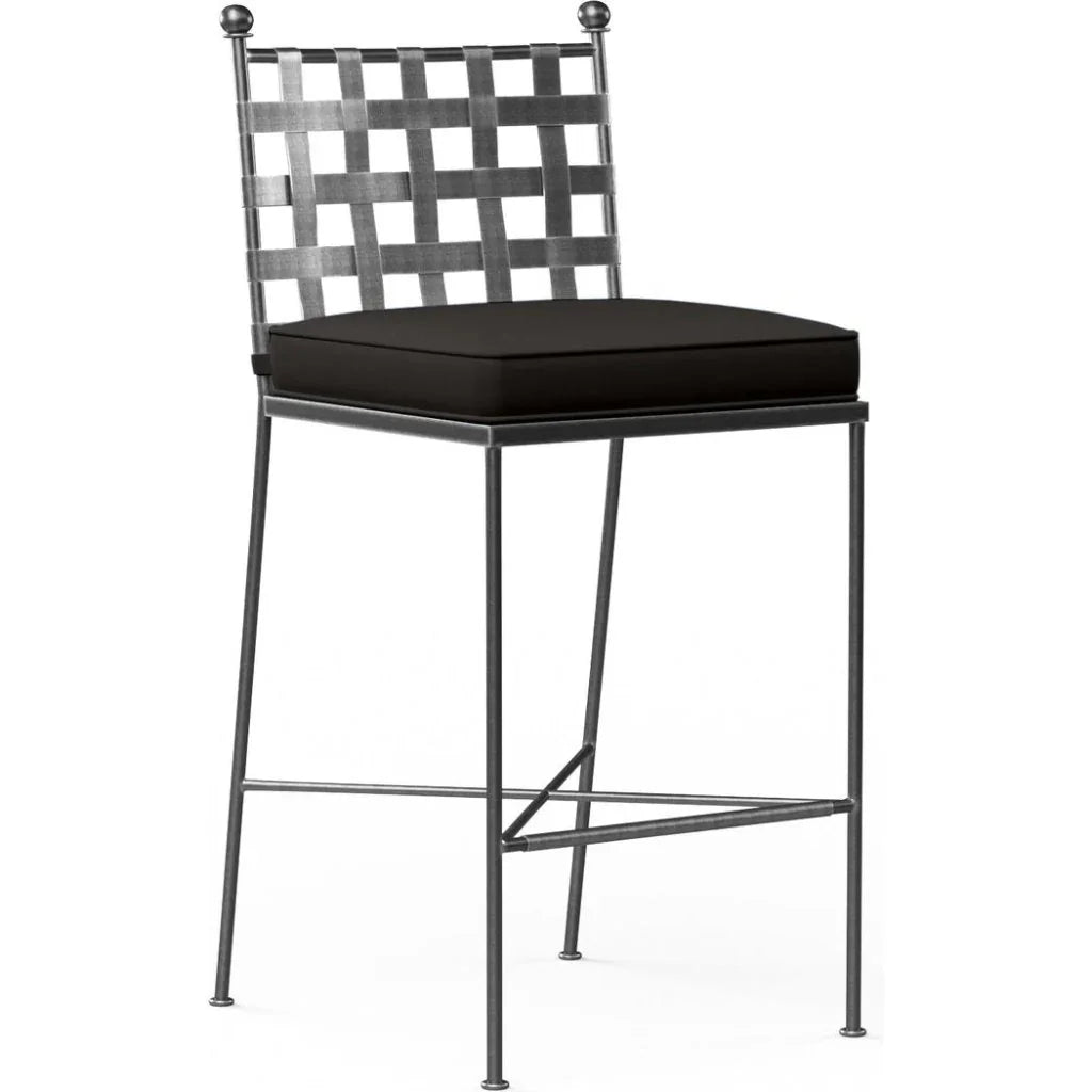 Provence Sunbrella Outdoor Bar Stool - LOOMLAN - Sunset West - Outdoor Bar Stools