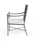 Provence Sunbrella Outdoor Dining Chair 2PC - LOOMLAN - Sunset West - Outdoor Dining Chairs