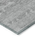 LOOMLAN Rugs Pyrelle Gray Washable Indoor-Outdoor Rug