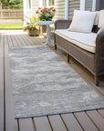 LOOMLAN Rugs Pyrelle Gray Washable Indoor-Outdoor Rug