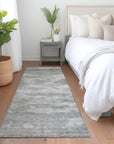 LOOMLAN Rugs Pyrelle Gray Washable Indoor-Outdoor Rug