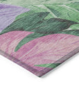 LOOMLAN Rugs Quilene Green Washable Indoor-Outdoor Rug