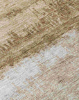 LOOMLAN Rugs Raffinna Brown Washable Indoor-Outdoor Rug