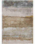 LOOMLAN Rugs Raffinna Brown Washable Indoor-Outdoor Rug