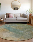 LOOMLAN Rugs Raffira Green Washable Indoor-Outdoor Rug